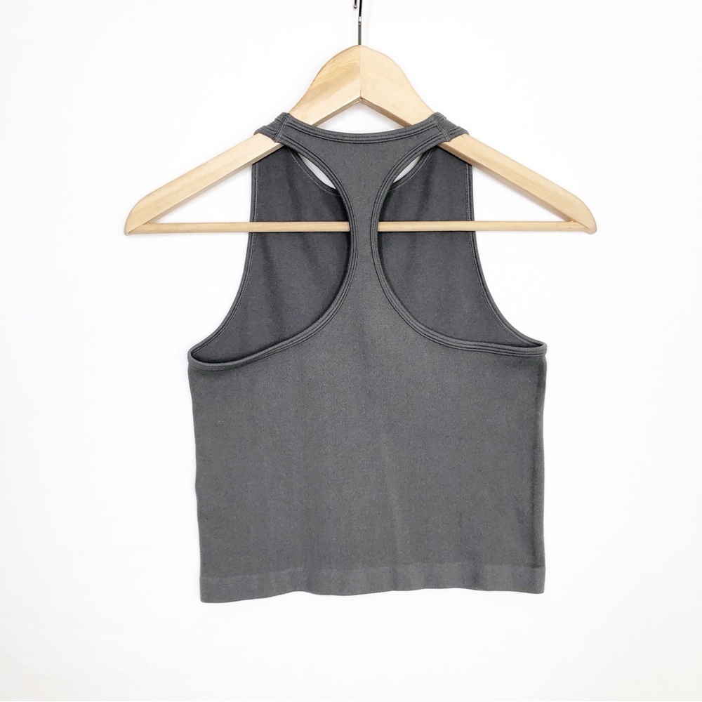 Free People Charcoal Ribbed Racerback Tank - Picture 3 of 9